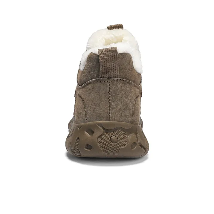 Jeep Thermal Fleece Lined Insulated Shoes Ankle Length Snow Boots Men's Khaki-3
