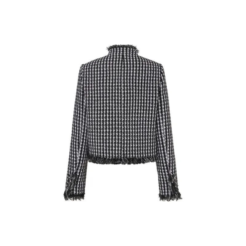 MOCO Jackets & Coats Women's Black White Plaid-1