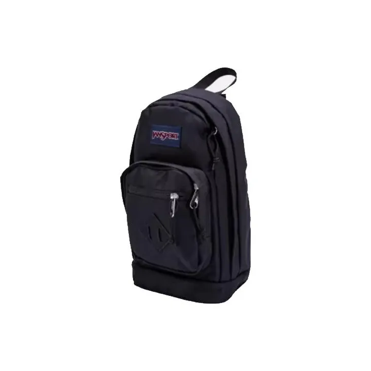 JanSport Polyester Sling Bag Shoulder Bag Crossbody Bag Small Size Unisex Black-1