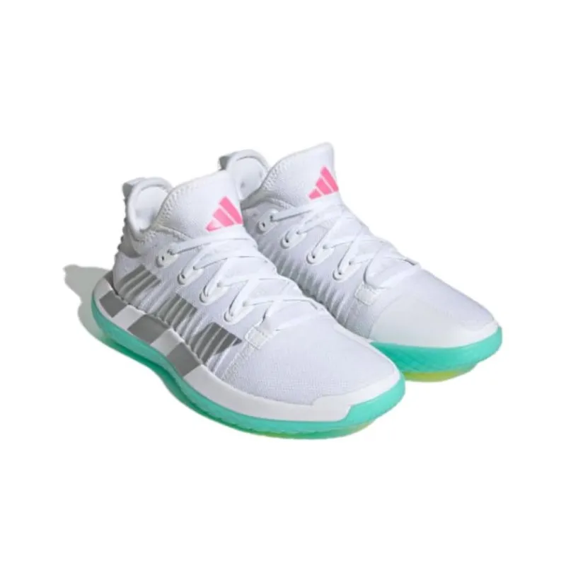 Adidas Stabil Next Gen Handball Cloud White Silver Metallic Lucid Pink Women's-2