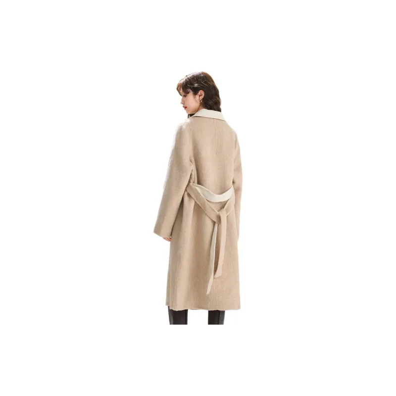 SMEN Coats Women's Khaki-1