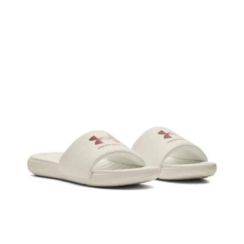 Under Armour Ansa Fixed Slide 'Ivory Red Fusion' Women's-2