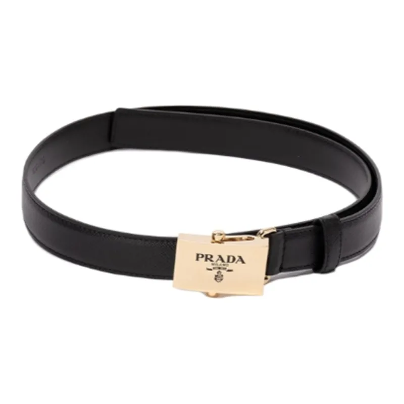 PRADA Logo Detailed Buckle Belt-1