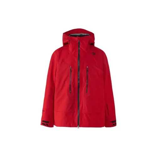 Goldwin Skiing Series Jackets Unisex Deep Red