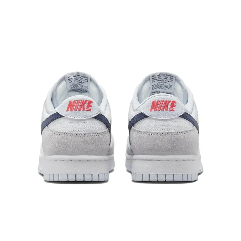 Nike Dunk Low White Grey Navy Aqua Mini Swoosh - POIZON