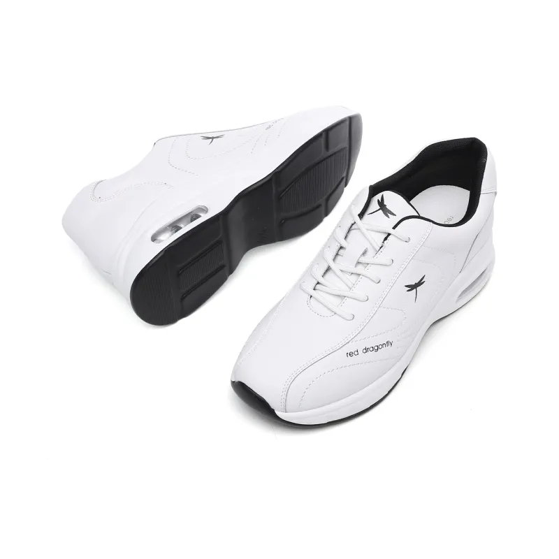 RED DRAGONFLY White Sneakers Low Top Athletic Shoes Women's White Fleece Lined Thermal-5