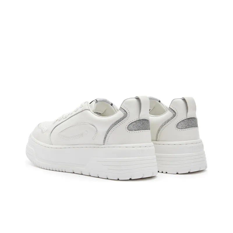 Staccato Low Top Versatile Abrasion Resistant Preppy Style Skateboard Shoes Women's White-2