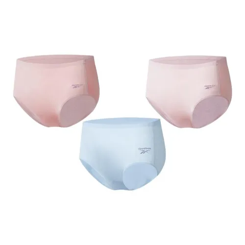 Reebok Underpants Women's 3 Pack Blue+Light Pink+Cameo Sand