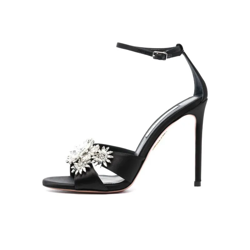 AQUAZZURA Margarita 110mm Crystal-embellished Sandals-0