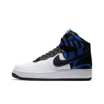 Nike Air Force 1 High Force Logo White Black Royal