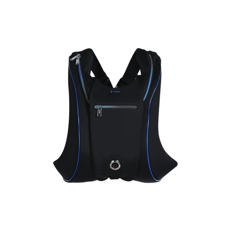 FILA FUSION TEAM WANG Design Fabric Backpack Extra Small Unisex Pitch Black-0