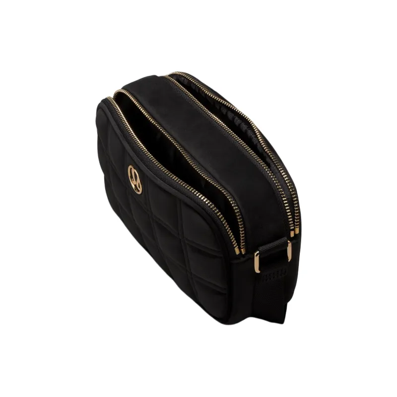 Lululemon Fleece Fabric Camera Bag Shoulder Bag Crossbody Bag Regular Women's Black & Gold-2