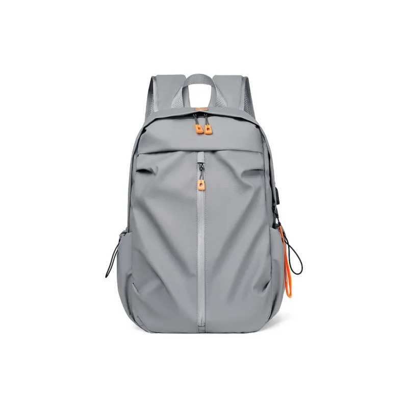 GEERDUN Nylon Backpack Laptop Bag Regular Unisex Black/Light Gray-0