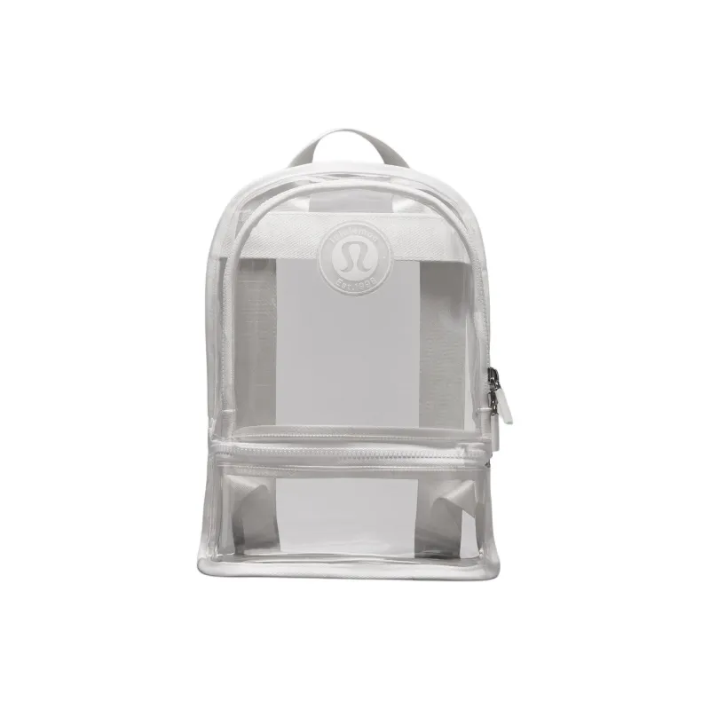 Lululemon Thermoplastic Polyurethane Backpack Small Size Unisex White-0
