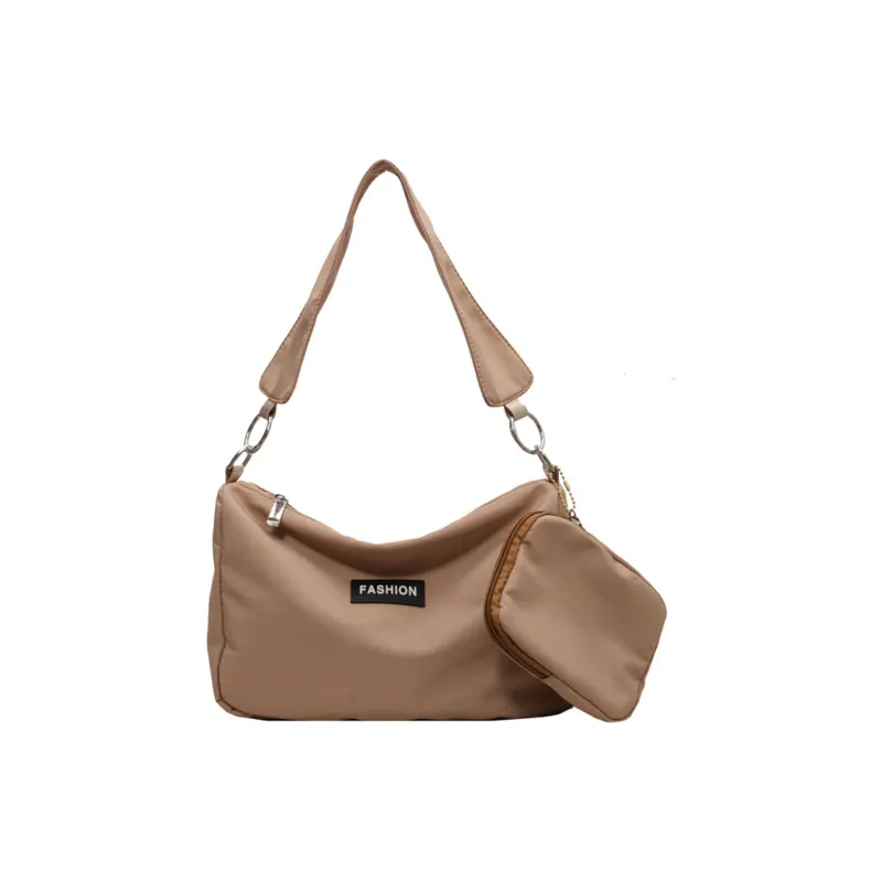 TAKI Nylon Underarm Crossbody Handbag, Shoulder Bag Medium Size Unisex Multicolor-16