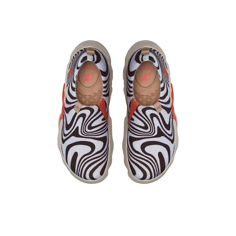 U.IN Painted Travel Shoes Toledo 13 Color Flow Collection Low-Top Casual Shoes Women's-2