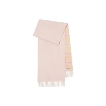 Burberry Logo patch Reversible Cashmere Scarf