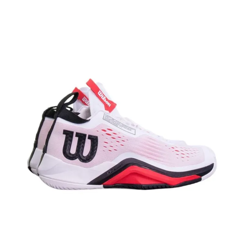 Wilson Rush Pro Mid Top Tennis Shoes Men's Black Red-1