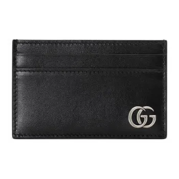GUCCI GG Marmont Leather Card Holder Card Holder Men's Black