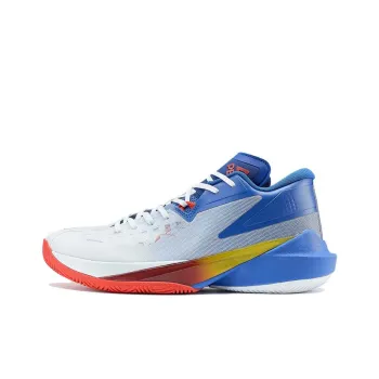 PEAK Lightning 10 Taichi Cushioning Low Top Basketball Shoes Men's Glossy Finish Blue