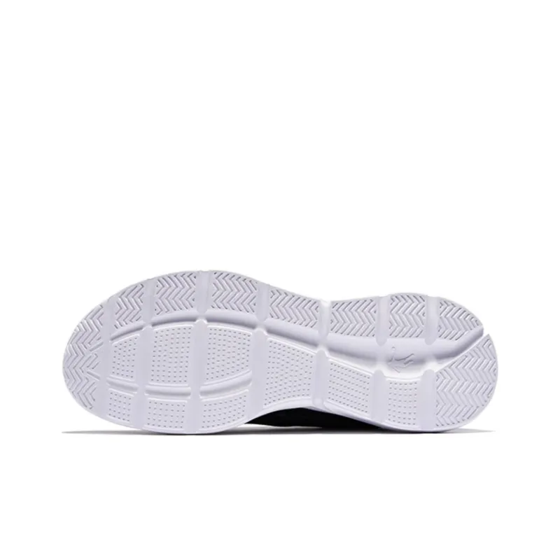 QIAODAN Slip Resistant, Abrasion Resistant, Lightweight Low Top Casual Running Shoes Women's Black White-4