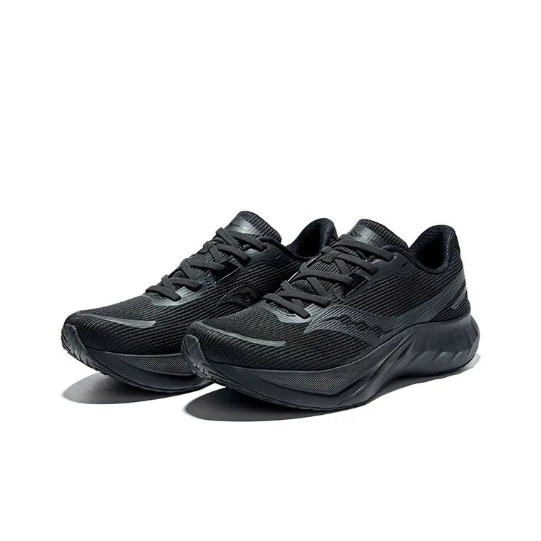 Saucony TIDE 2 Cushioning, Breathable, Supportive Low Top Running Shoes Unisex Black-2