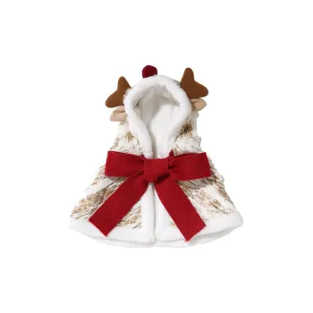 UFBemo Pet Costume, Christmas Tree PV Fleece Elk Cape
