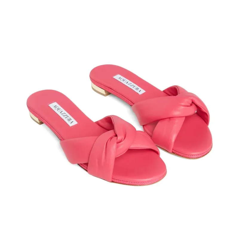 AQUAZZURA Rubber Sole Quick Dry Slide Slippers Women's Pink-2