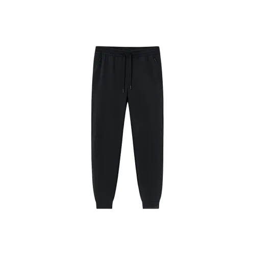 ANTA Champion All Weather Series Knitted Sweatpants Men Black