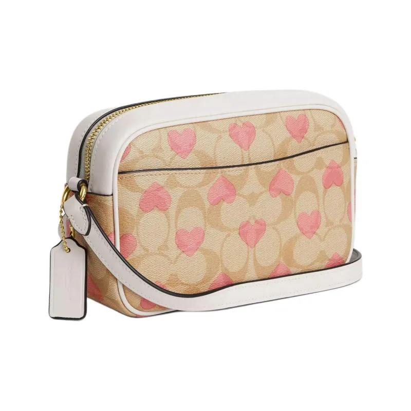 COACH Jamie Coated Canvas With Leather Camera Bag Shoulder Bag Crossbody Bag Mini Women's Light Khaki-1