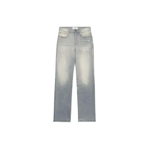 AMI Paris Mid-rise Straight-leg Jeans