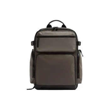 ZARA Polyester Backpack Men's Gray Green