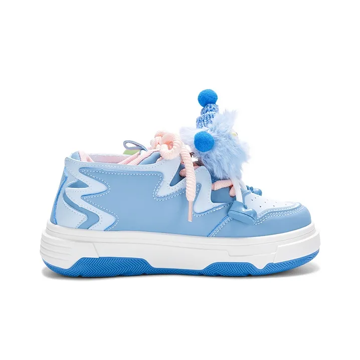 KARLIE KELLER Low Top Skateboard Shoes Women's Moon Blue-1