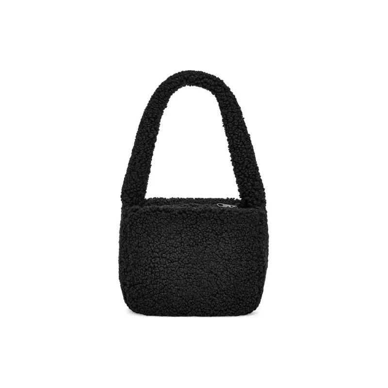 UGG Sherpa Faux Fur Handbag Shoulder Bag Regular Women's Black-2