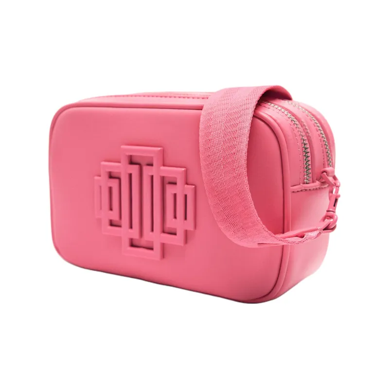 ZARA Polyurethane And Polyester Blend Shoulder Bag Crossbody Bag Women's Pink-2