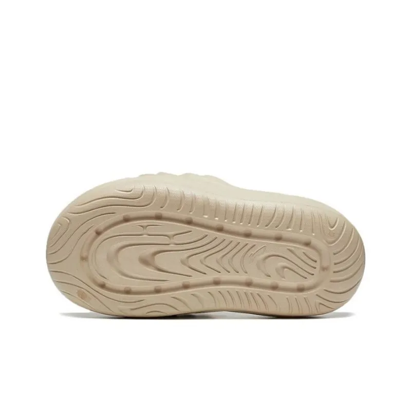 LiNing Puff Slay Slide Slippers Women's Light Creamy Brown-4