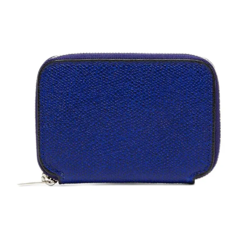Valextra Millepunte Calfskin Card Holder Card Holder Women's Royal Blue-1