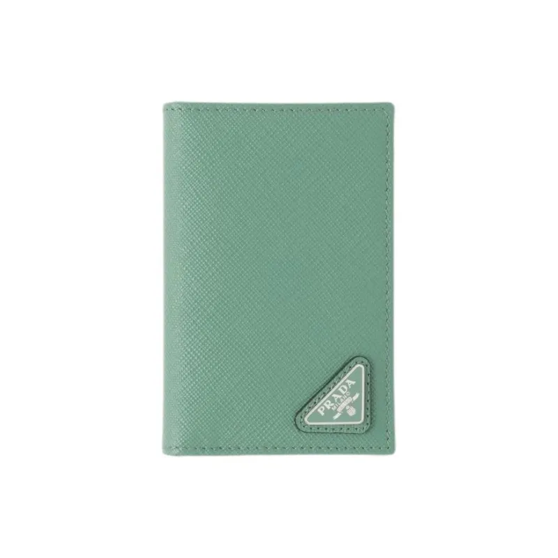 PRADA Saffiano Leather Wallet Men's Sage Green-0