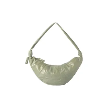 Lemaire Croissant Series Sheepskin Croissant Bag Shoulder Bag Crossbody Bag Large Size Women's Fence Green