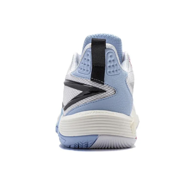 LiNing FlashLink Cushioning Wear Resistant Low Top Basketball Shoes Men's White Blue-5