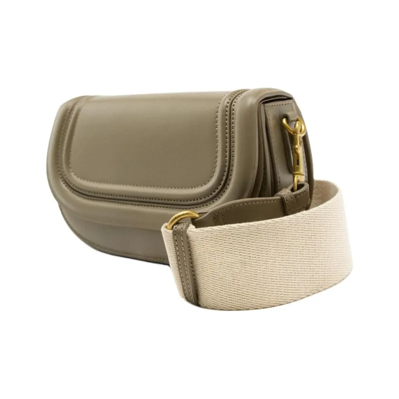 ZARA PU Portable Crossbody Bag, Shoulder Bag Small Size Women's Gray-3