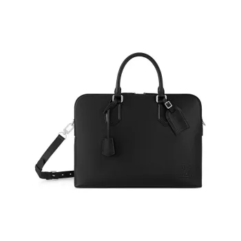 LOUIS VUITTON Leather Handbag, Shoulder Bag, Crossbody Bag Small Size Men's Black