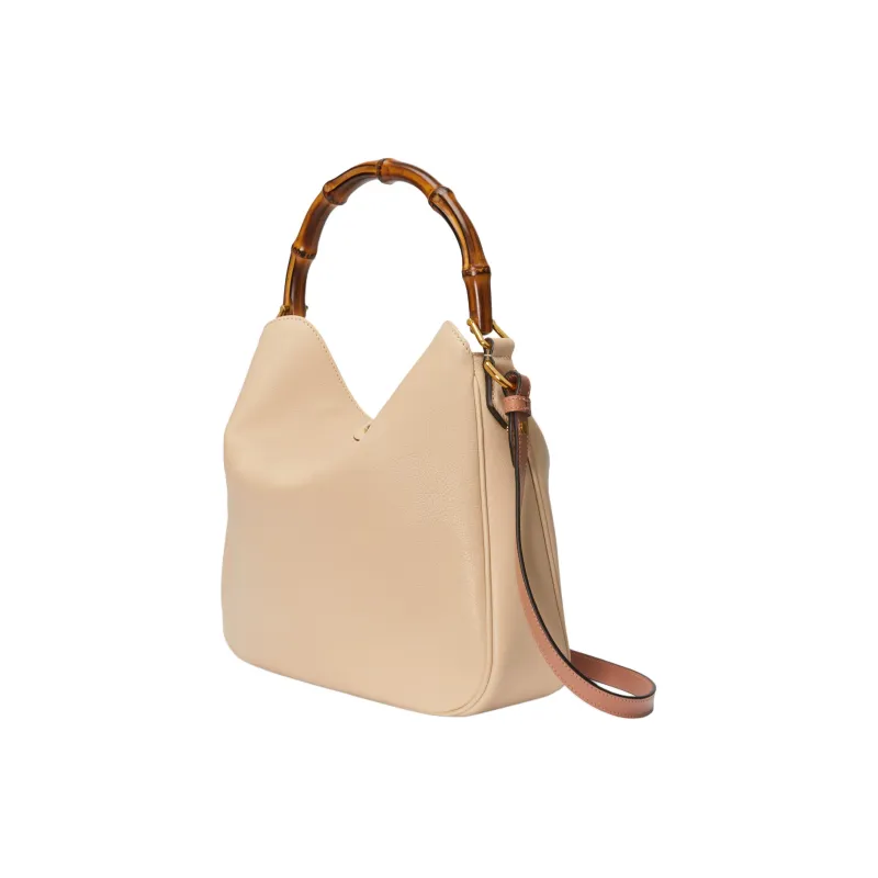 GUCCI Diana Leather Portable Crossbody Bag, Shoulder Bag Medium Size Women's Light Beige-1
