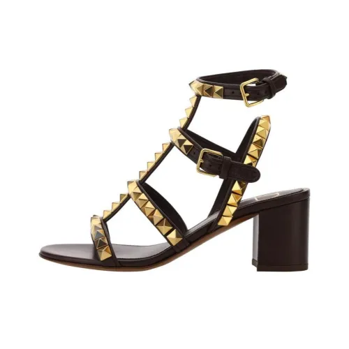 Valentino Rockstud One Strap jogging Women's Gold Brown