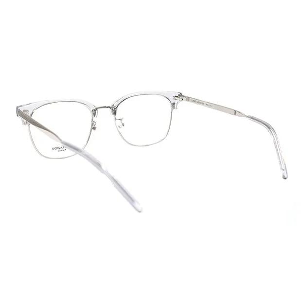 SAINT LAURENT Plate And Metal Browline Eyeglass Frames Unisex-2