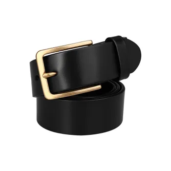 Cows Reign Pin Buckle Genuine Leather Copper Buckle Belt Casual Youth Jeans Belt Leather Belts Men's Width  3.8cm