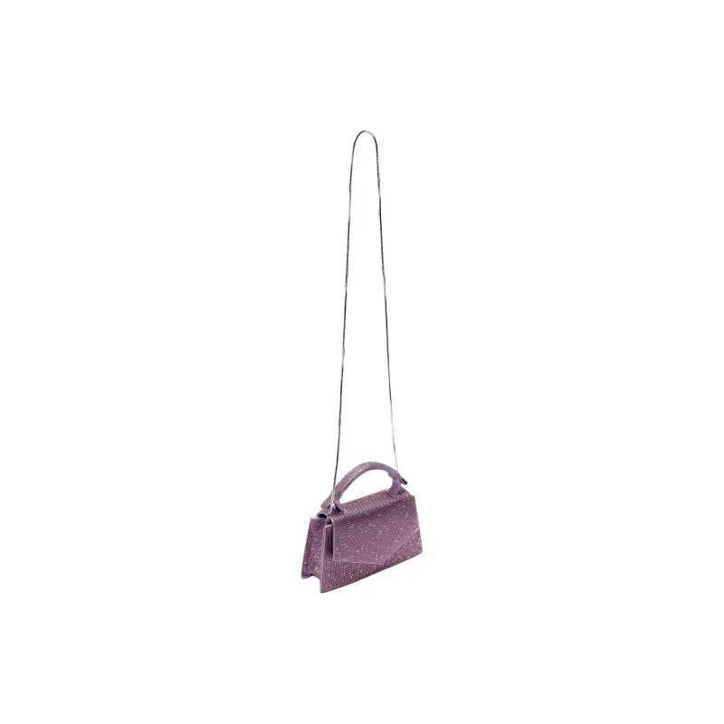 ZARA Polyester Handbag Crossbody Bag Mini Women's Dark Purple-2
