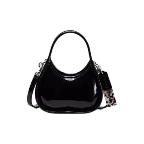 Coachtopia Patent Leather Shoulder Bag Handbag Crossbody Bag Shoulder Bag Mini Women's Black