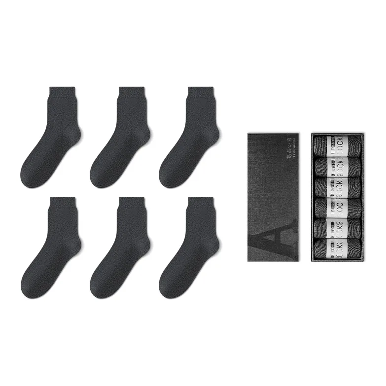 LUOLIAN Mid Calf Socks Men's 6 Pack-3