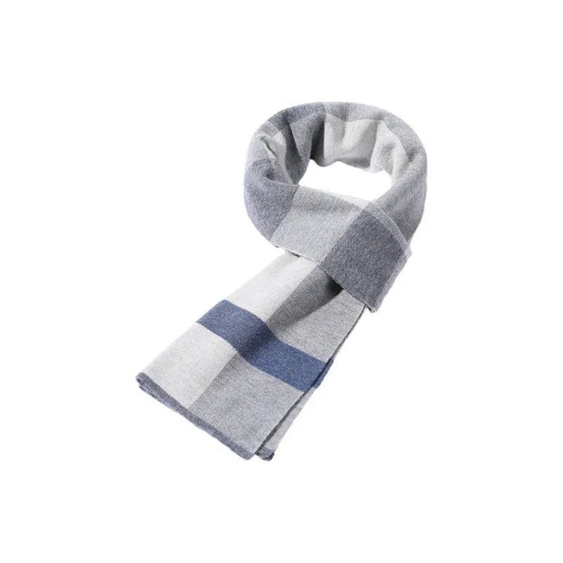 ACUC Pure Wool Knit Scarves Men's-3